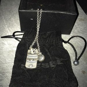 Diesel dog tag necklace